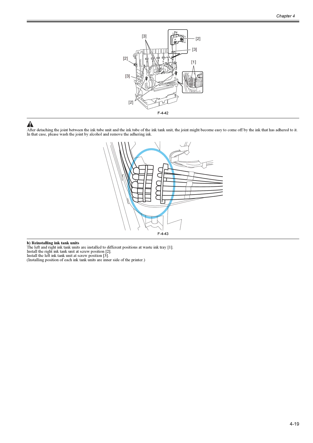 Canon 2163B002 service manual Reinstalling ink tank units 