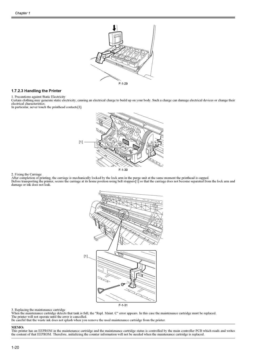 Canon 2163B002 service manual Handling the Printer 