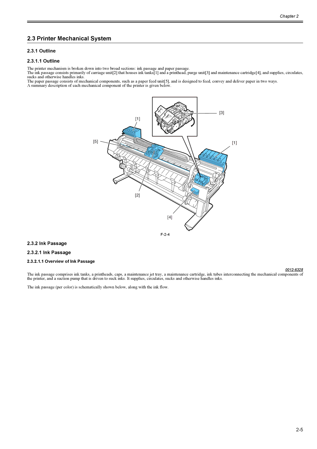 Canon 2163B002 service manual Printer Mechanical System, Outline, Ink Passage 2.3.2.1 Ink Passage 