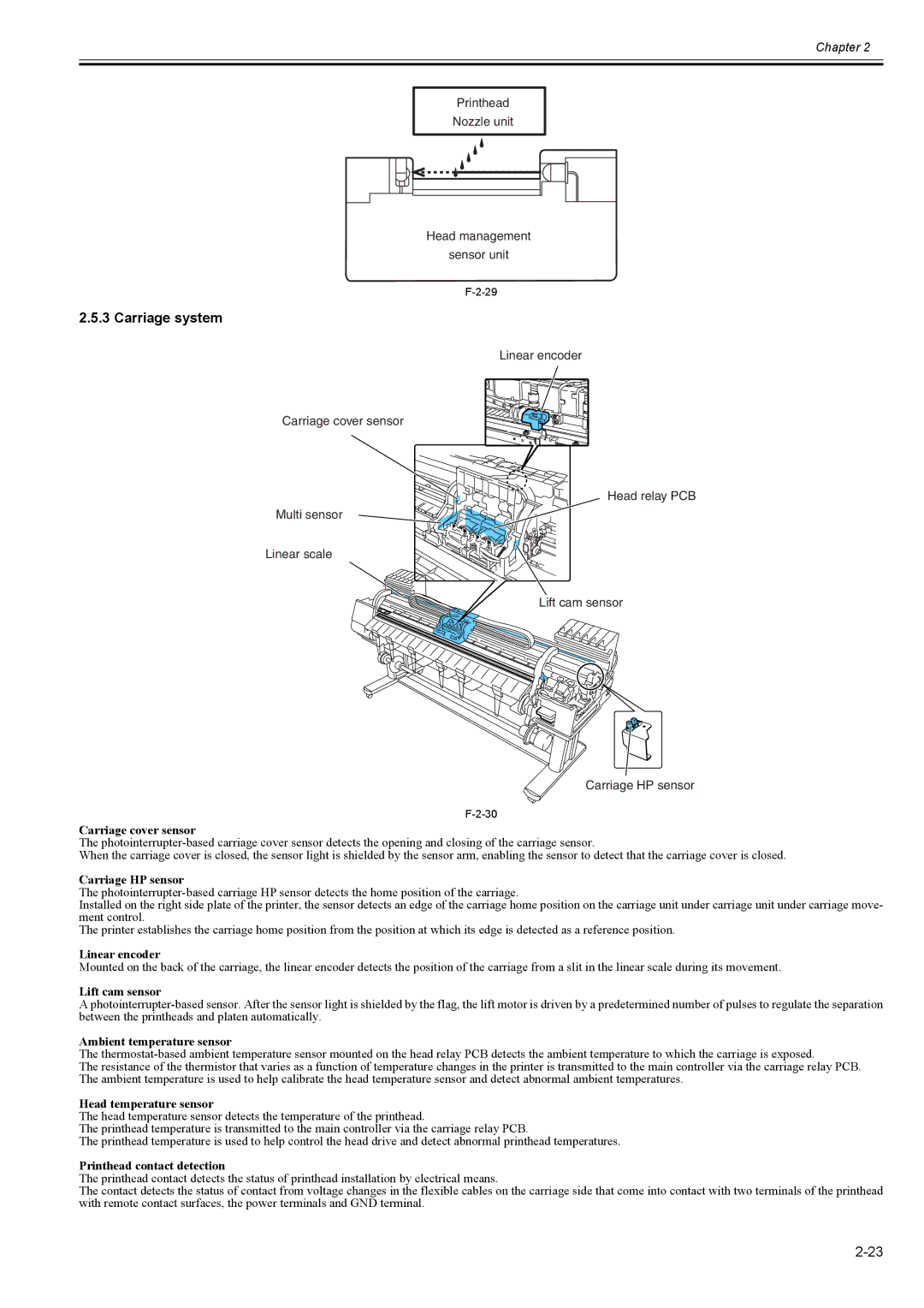 Canon 2163B002 service manual Carriage system 