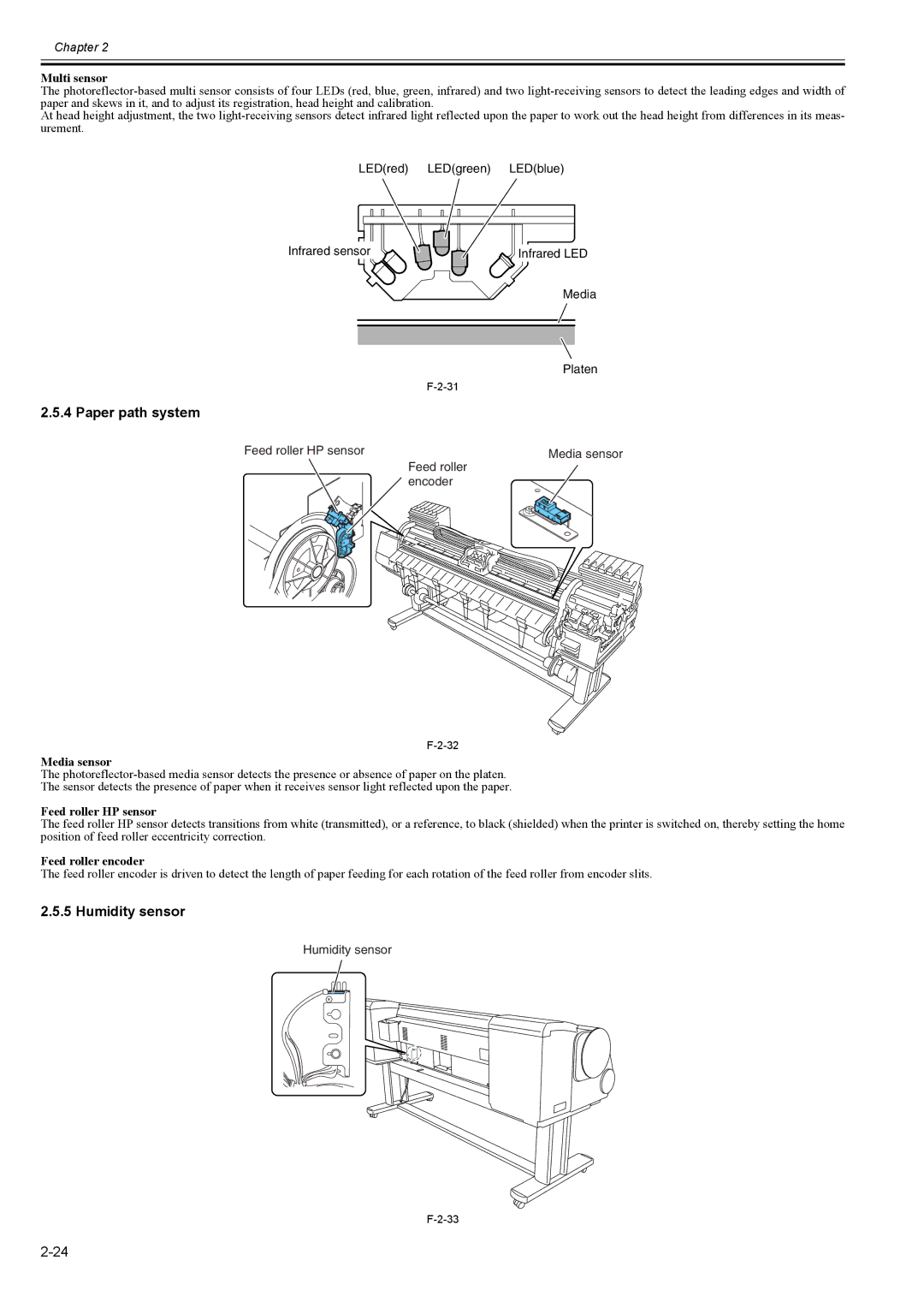 Canon 2163B002 service manual Paper path system, Humidity sensor 