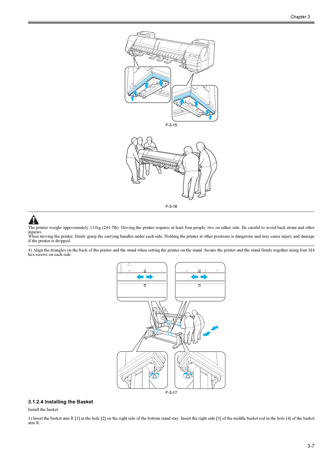 Canon 2163B002 service manual Installing the Basket 