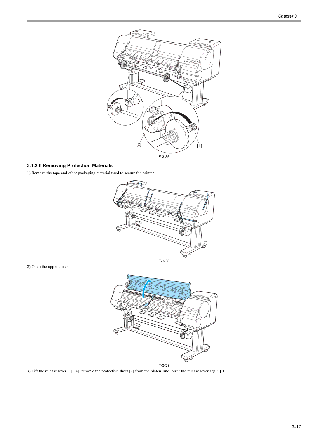 Canon 2163B002 service manual Removing Protection Materials 