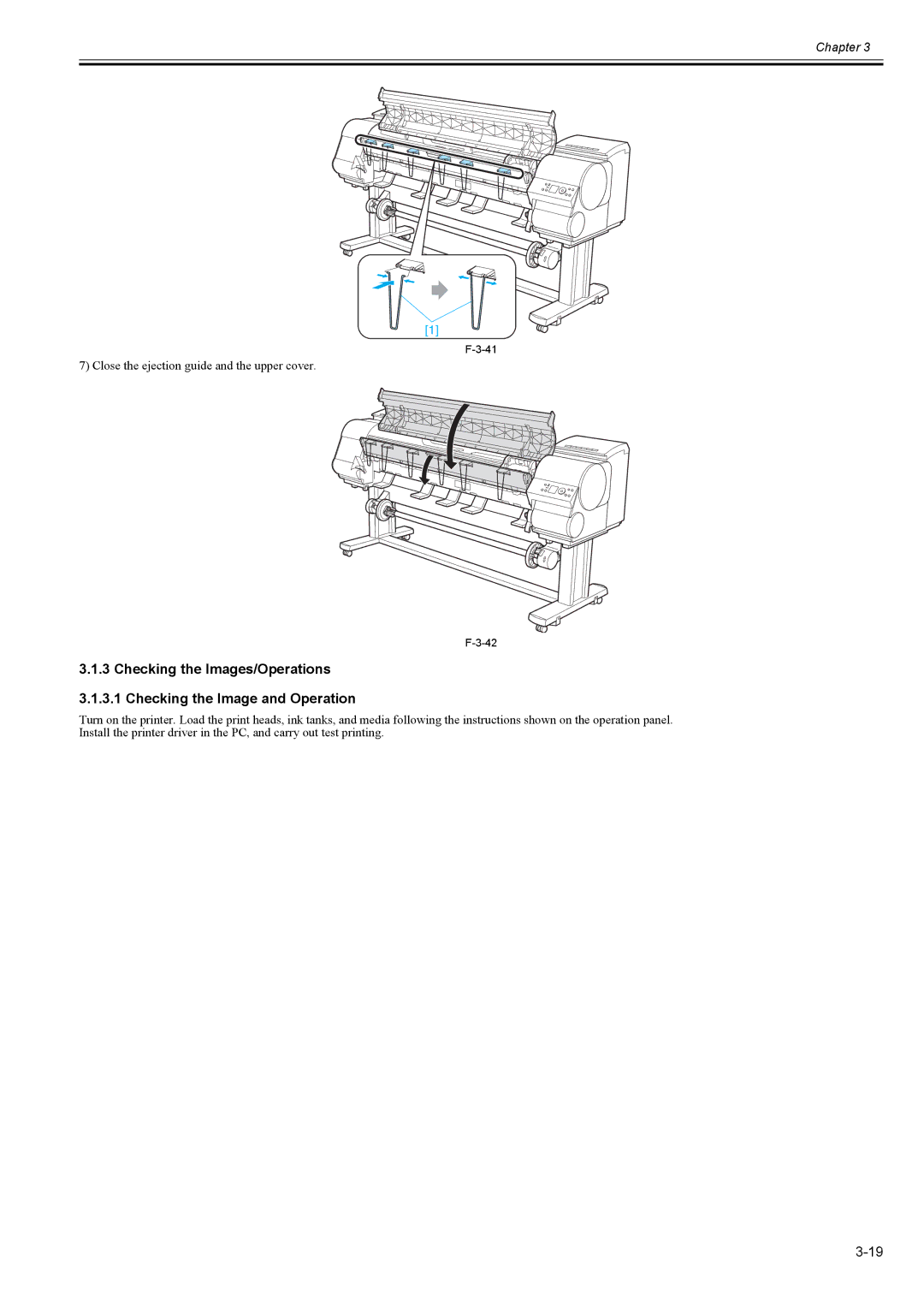 Canon 2163B002 service manual Close the ejection guide and the upper cover 