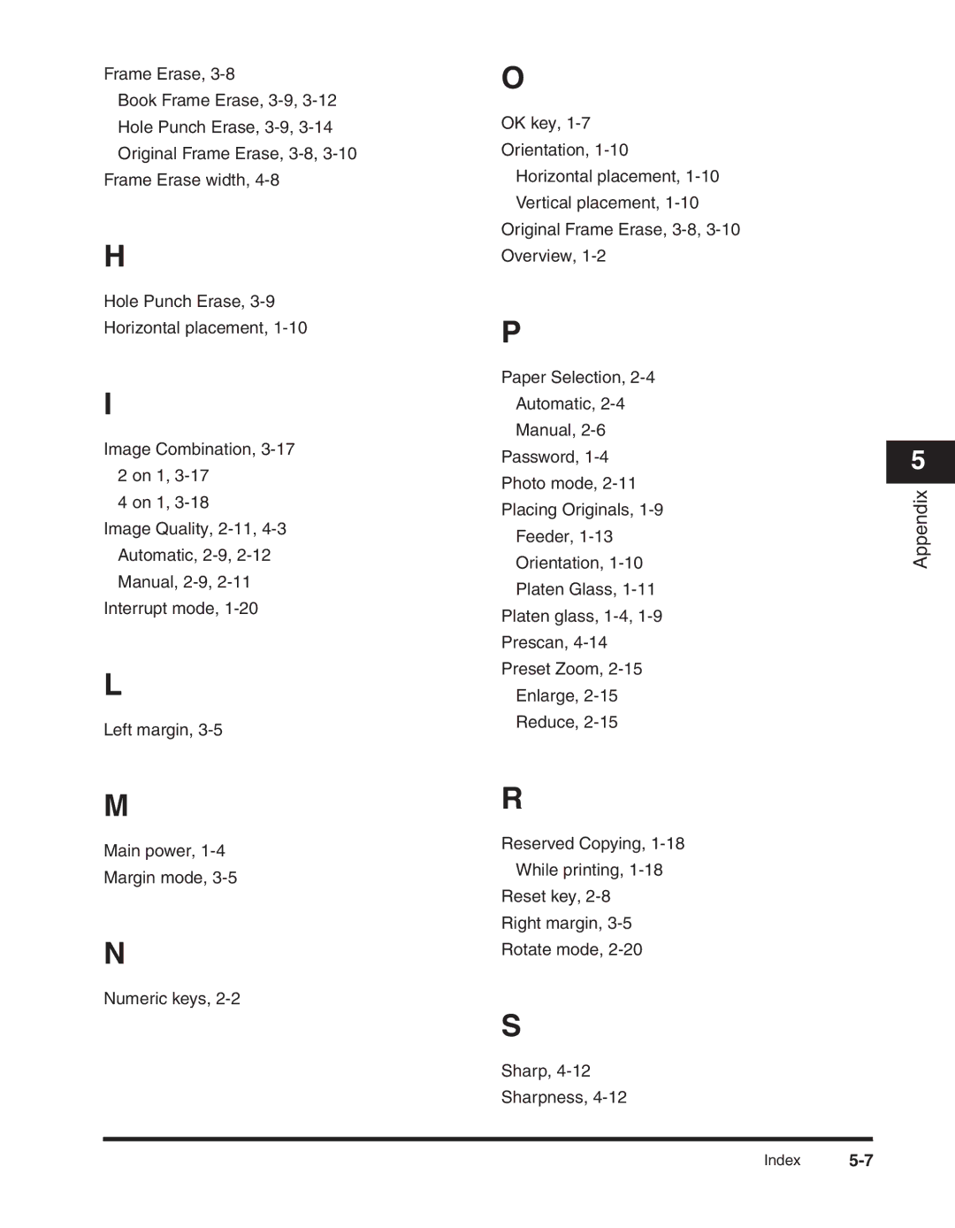 Canon 2300 manual Appendix 