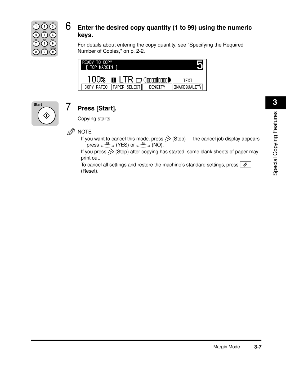 Canon 2300 manual Copying starts If you want to cancel this mode, press 