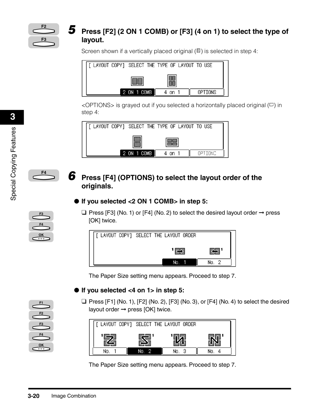 Canon 2300 manual If you selected 2 on 1 Comb in step, If you selected 4 on 1 in step 