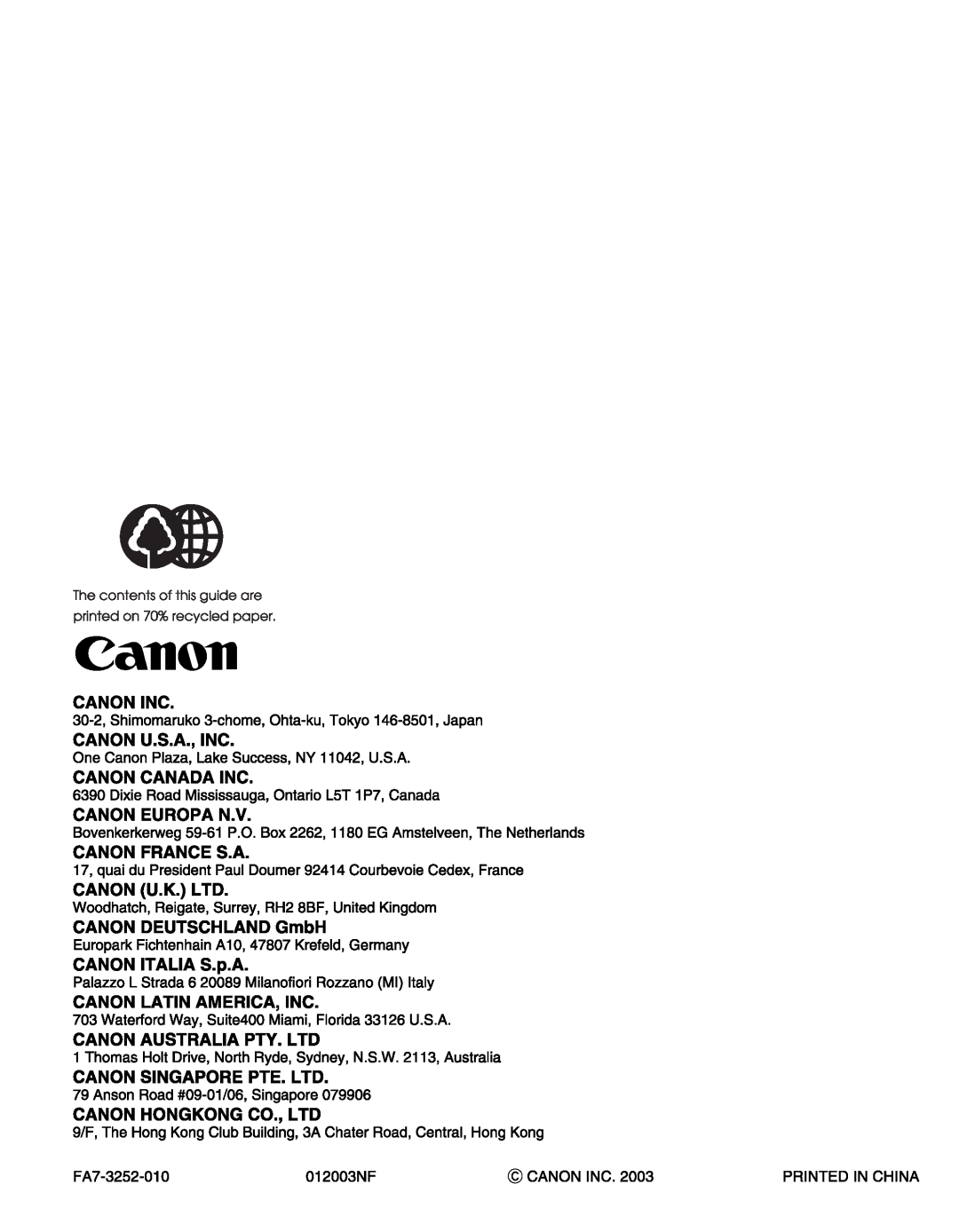 Canon 2300 manual 