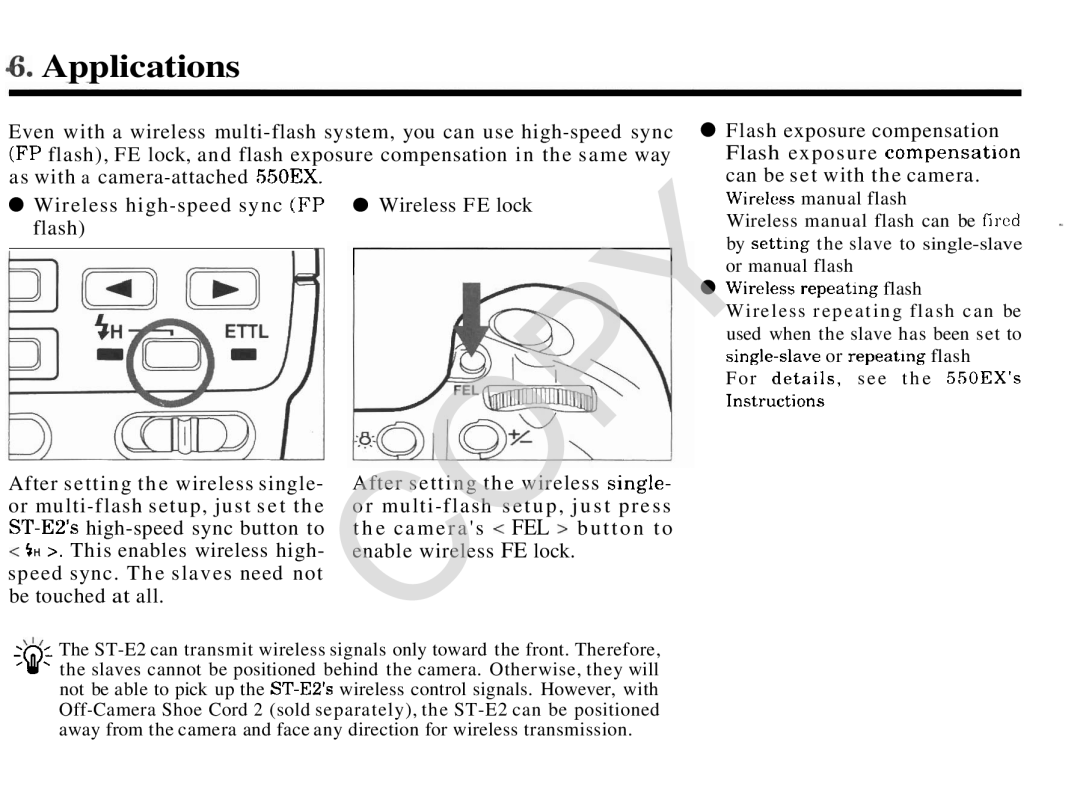 Canon 2478A002 manual Applications 