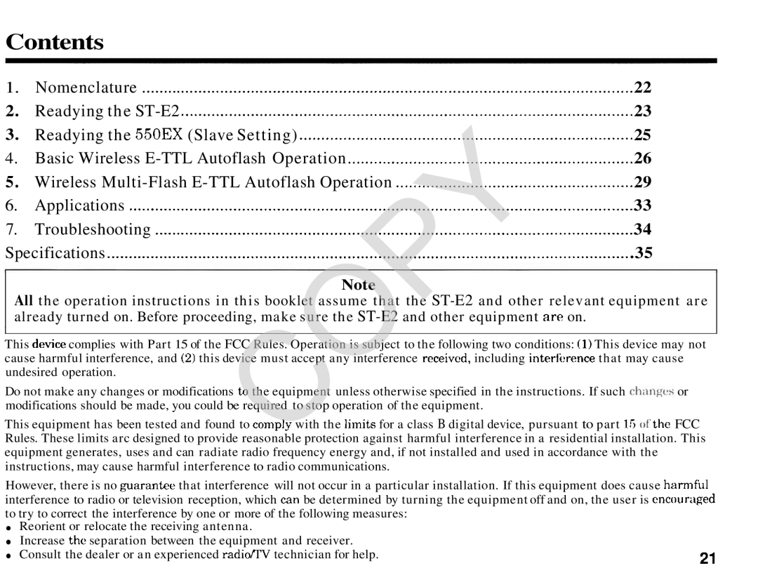 Canon 2478A002 manual Contents 