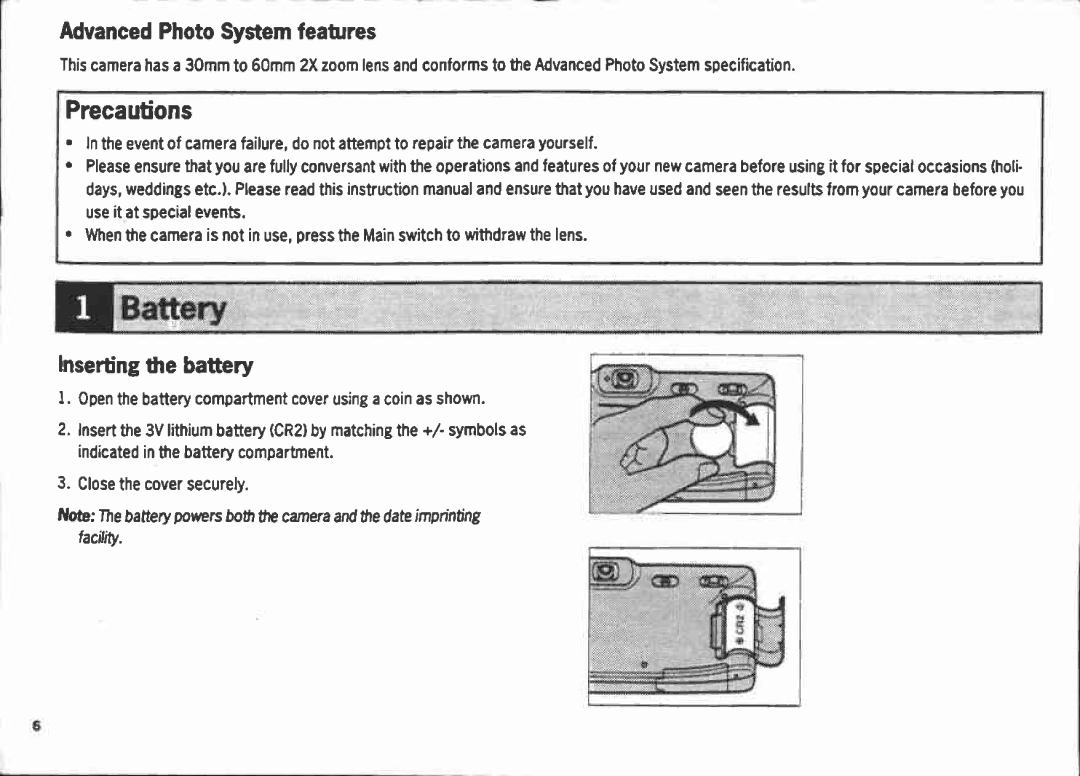 Canon 260Z, Z60IX manual 