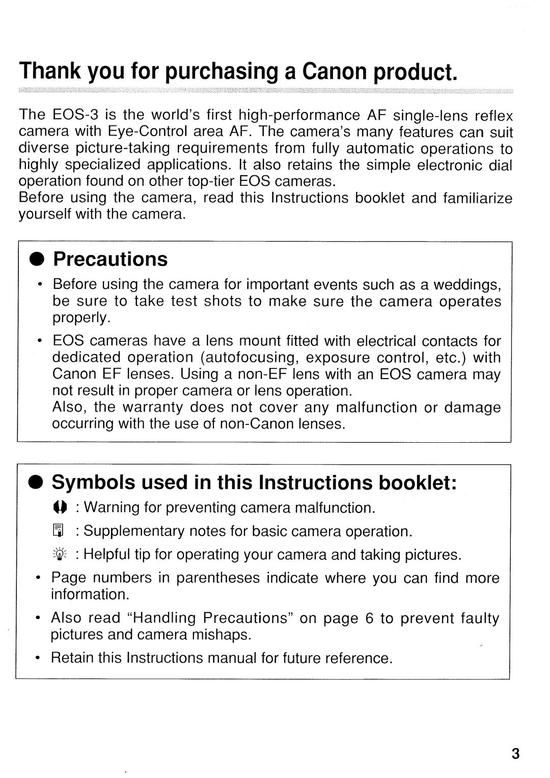 Canon 3 manual 