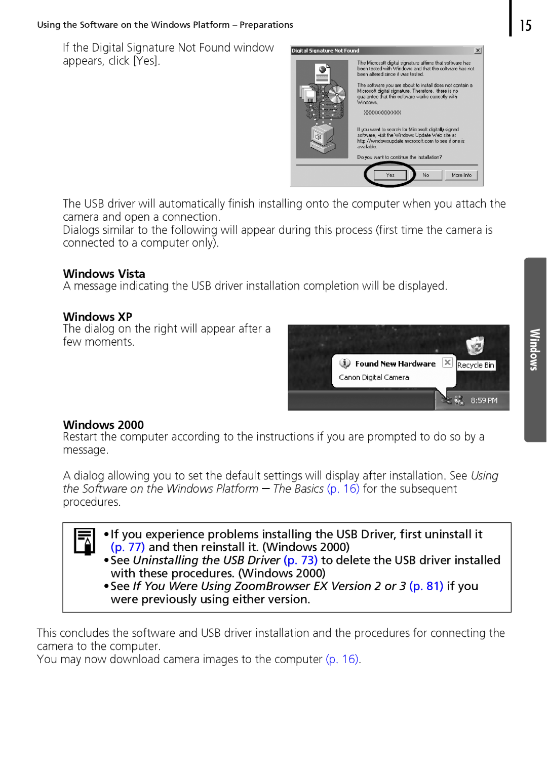 Canon 30 manual Windows Vista 