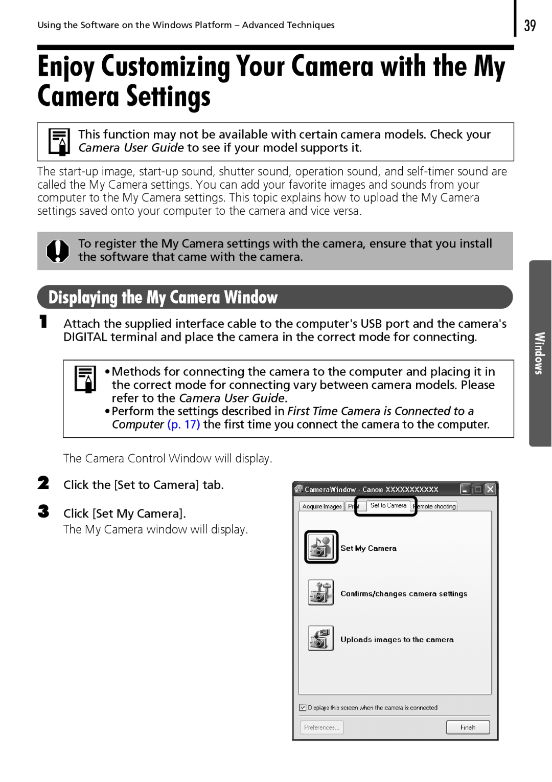 Canon 30 manual Windows 