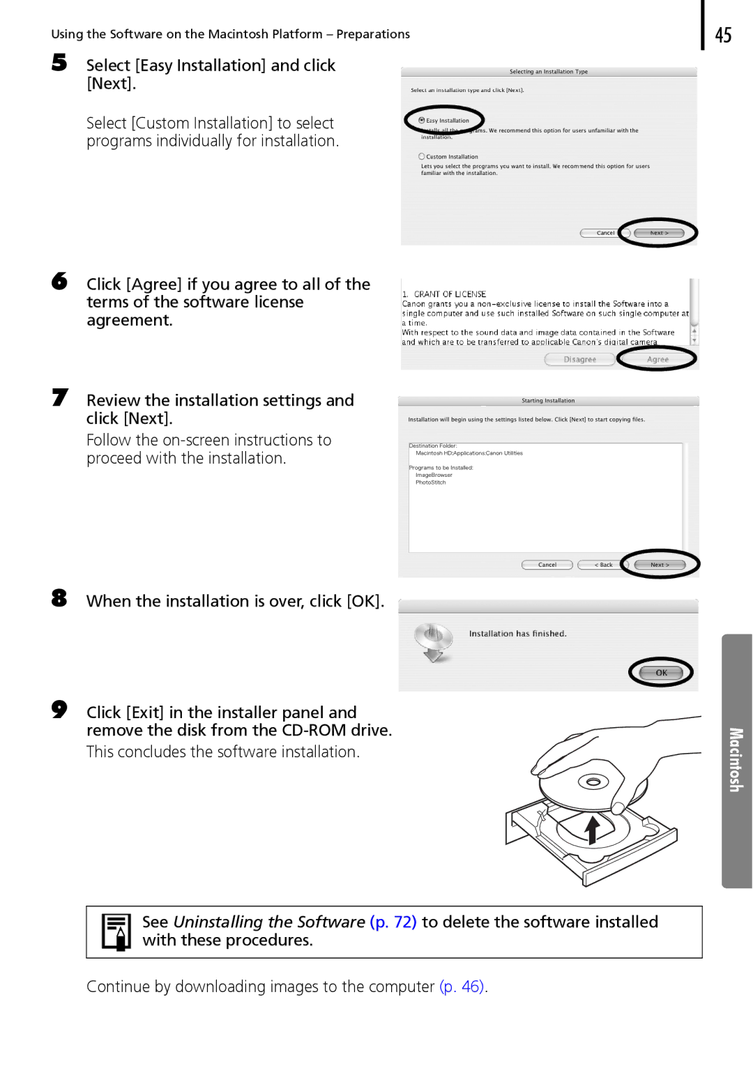 Canon 30 manual Select Easy Installation and click Next 