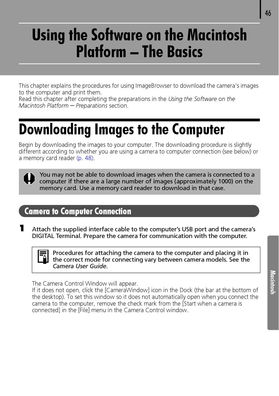 Canon 30 manual Platform The Basics 