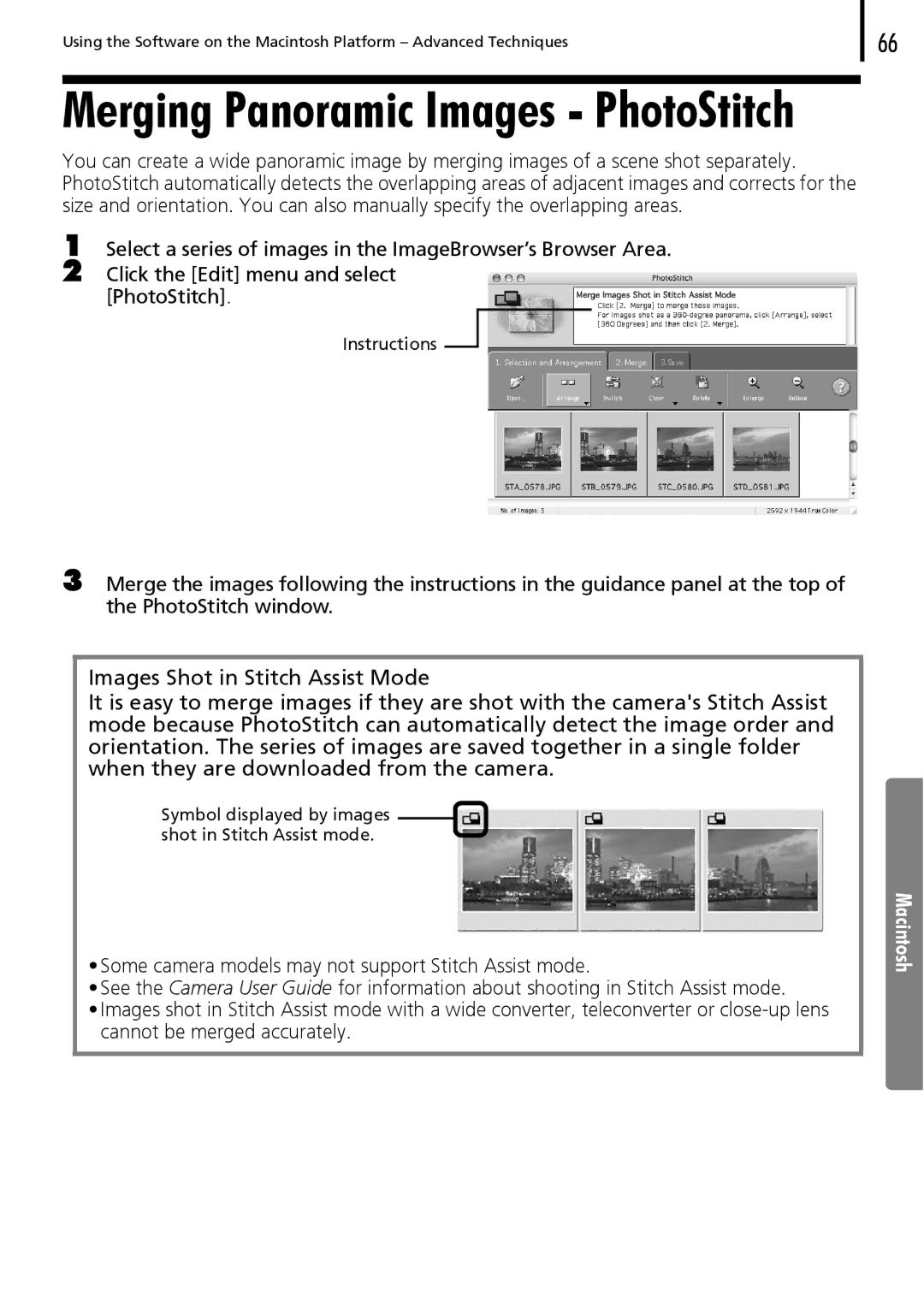 Canon 30 manual Merging Panoramic Images PhotoStitch 