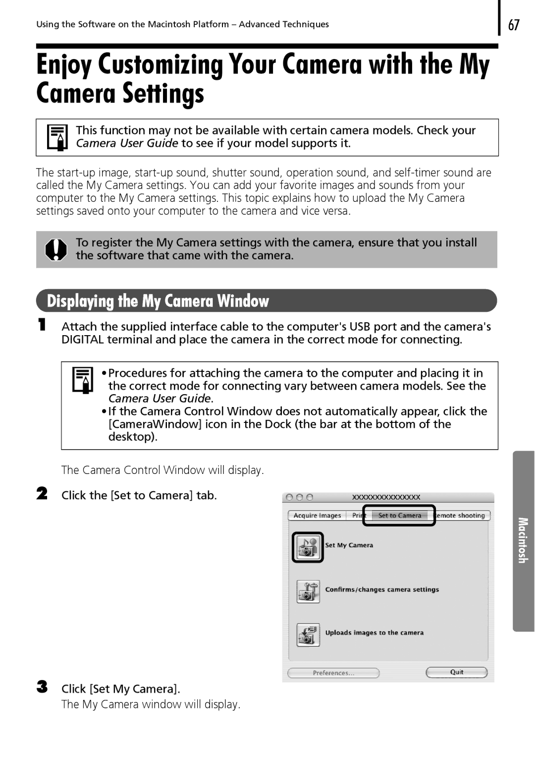 Canon 30 manual Enjoy Customizing Your Camera with the My Camera Settings 