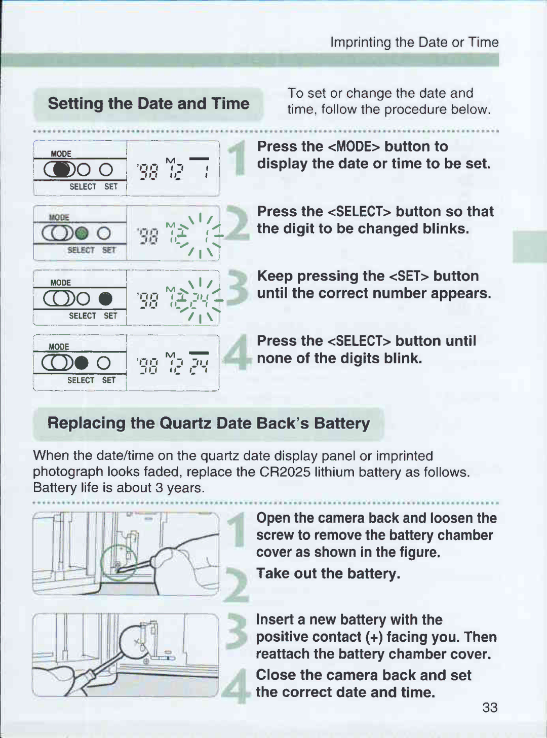 Canon 3000 QD manual 