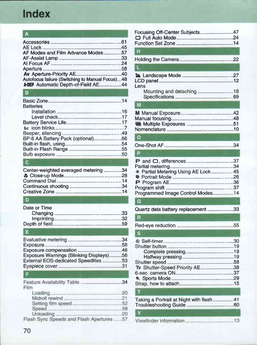 Canon 3000 QD manual 