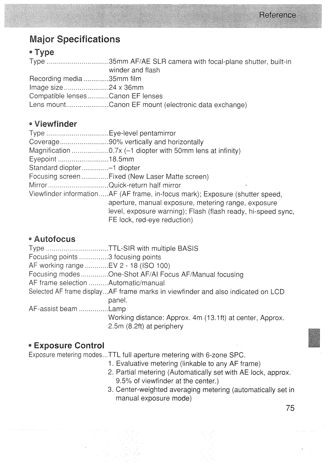 Canon 3000N DATE manual 