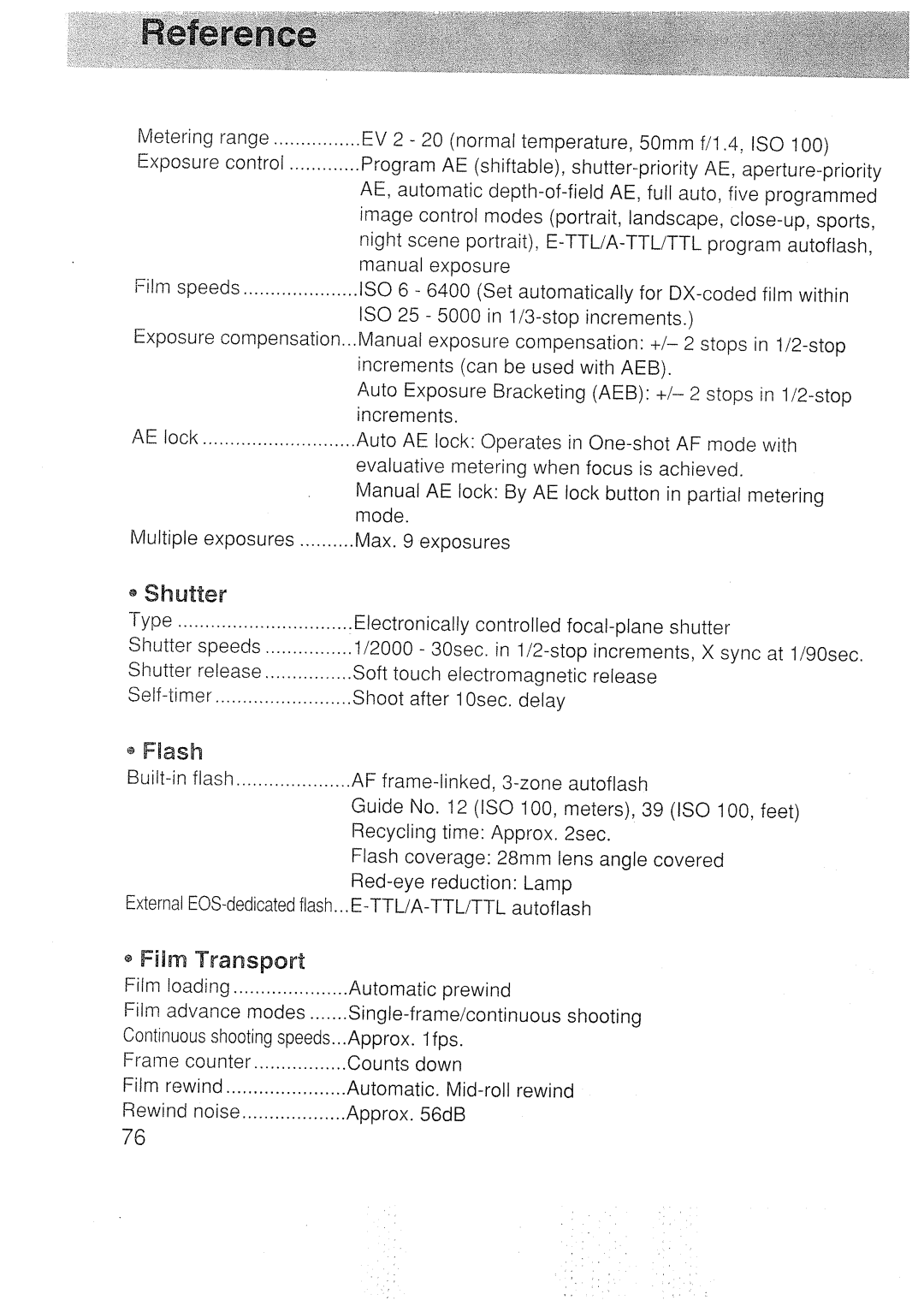 Canon 3000N DATE manual 