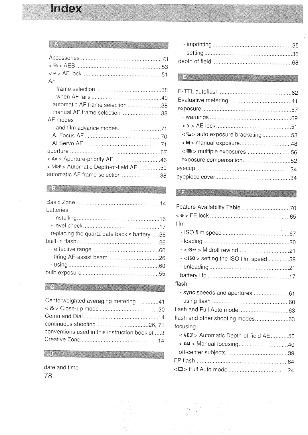 Canon 3000N DATE manual 