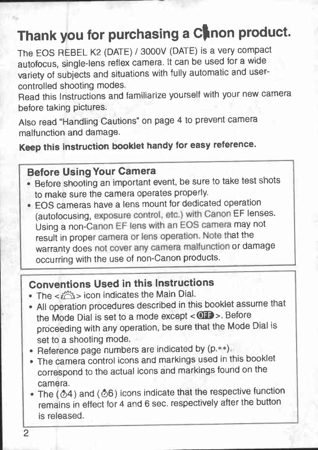 Canon 3000V DATE manual 