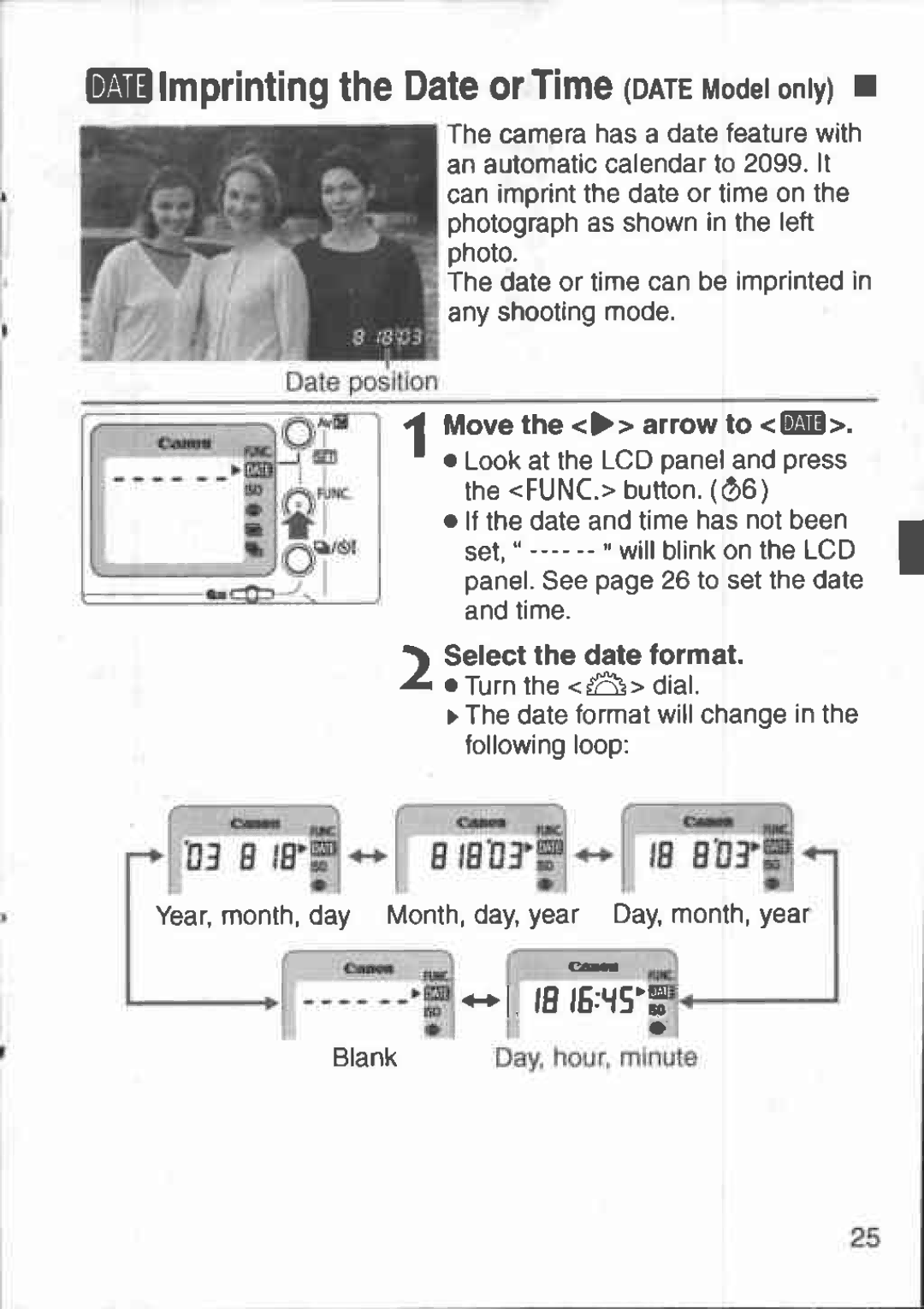 Canon 3000V DATE manual 