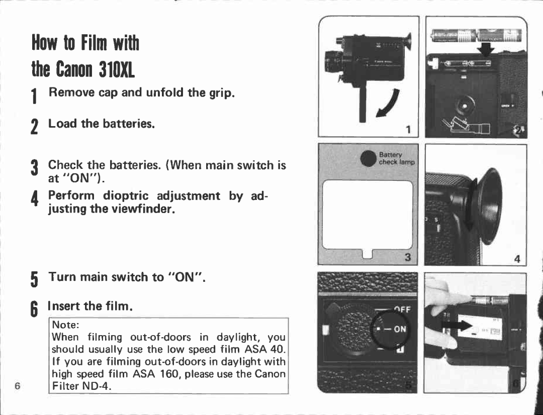 Canon 310 XL manual 