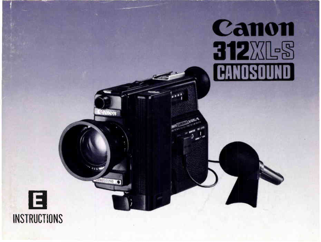 Canon 312 XL-S manual 