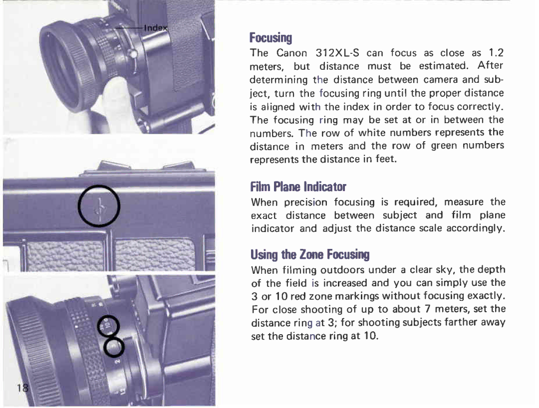 Canon 312 XL-S manual 