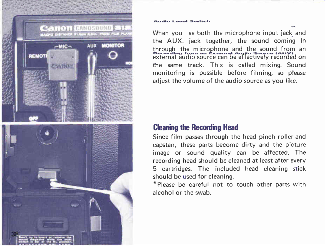 Canon 312 XL-S manual 