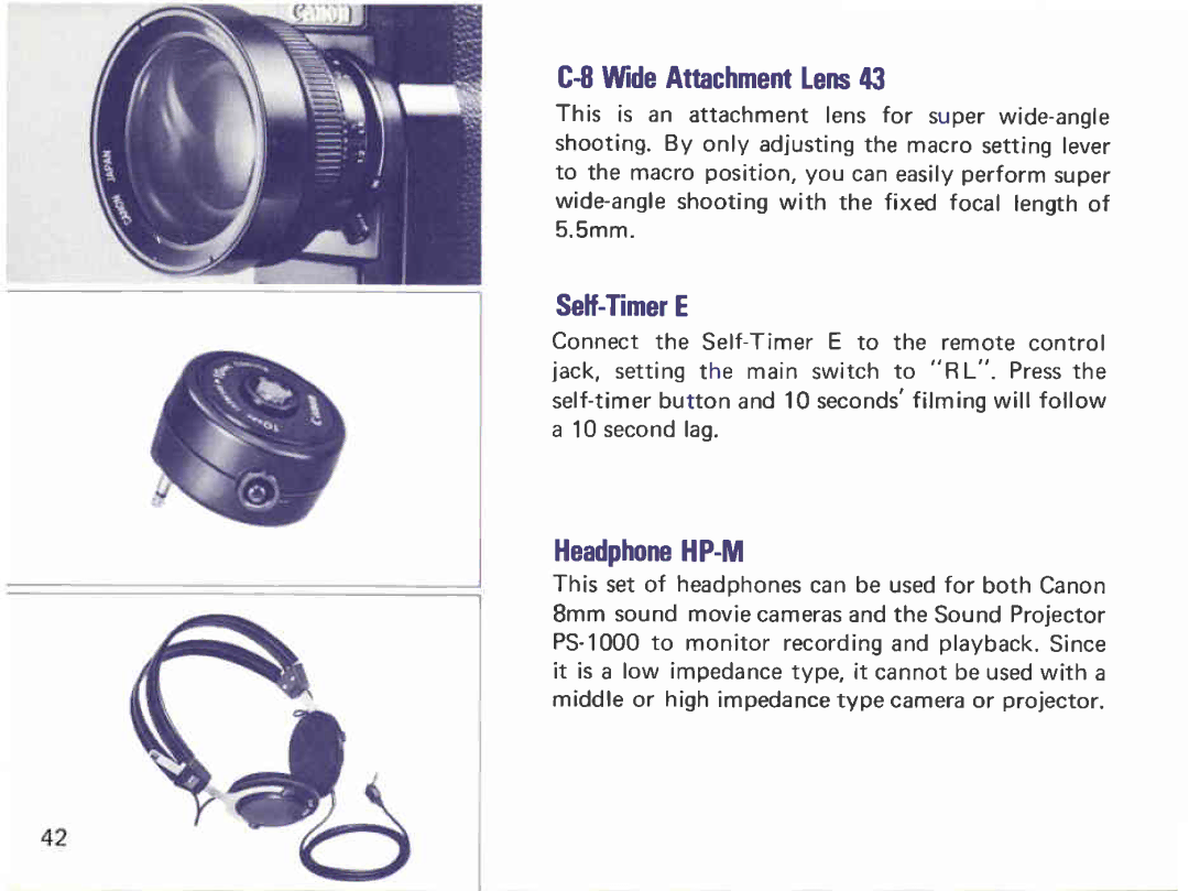 Canon 312 XL-S manual 