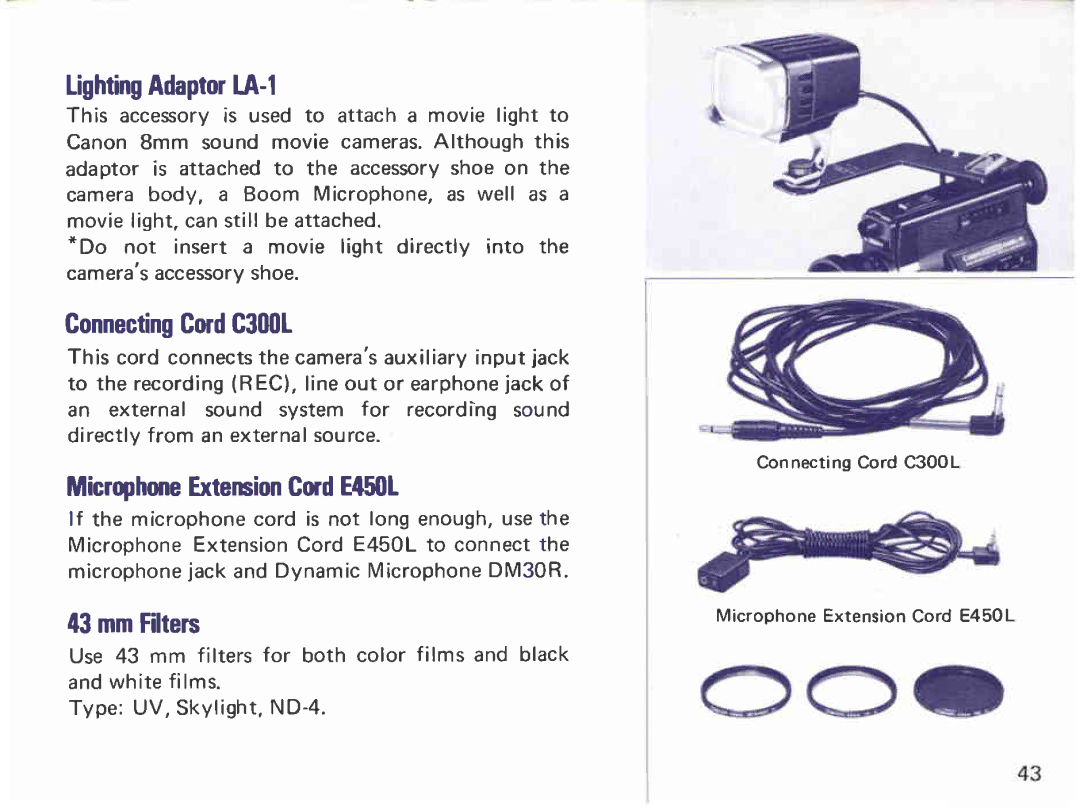 Canon 312 XL-S manual 