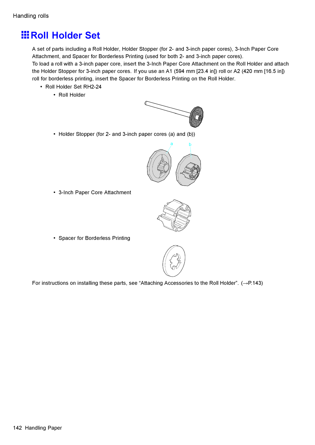 Canon 3175B002 user manual Roll Holder Set 