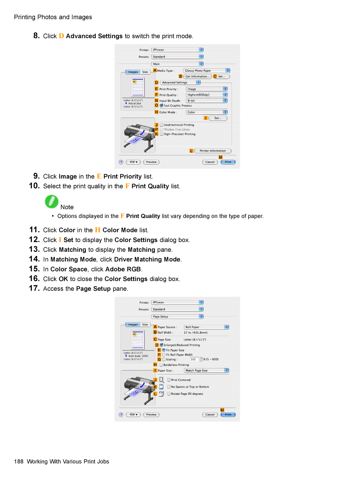 Canon 3175B002 user manual Click Image in the E Print Priority list 