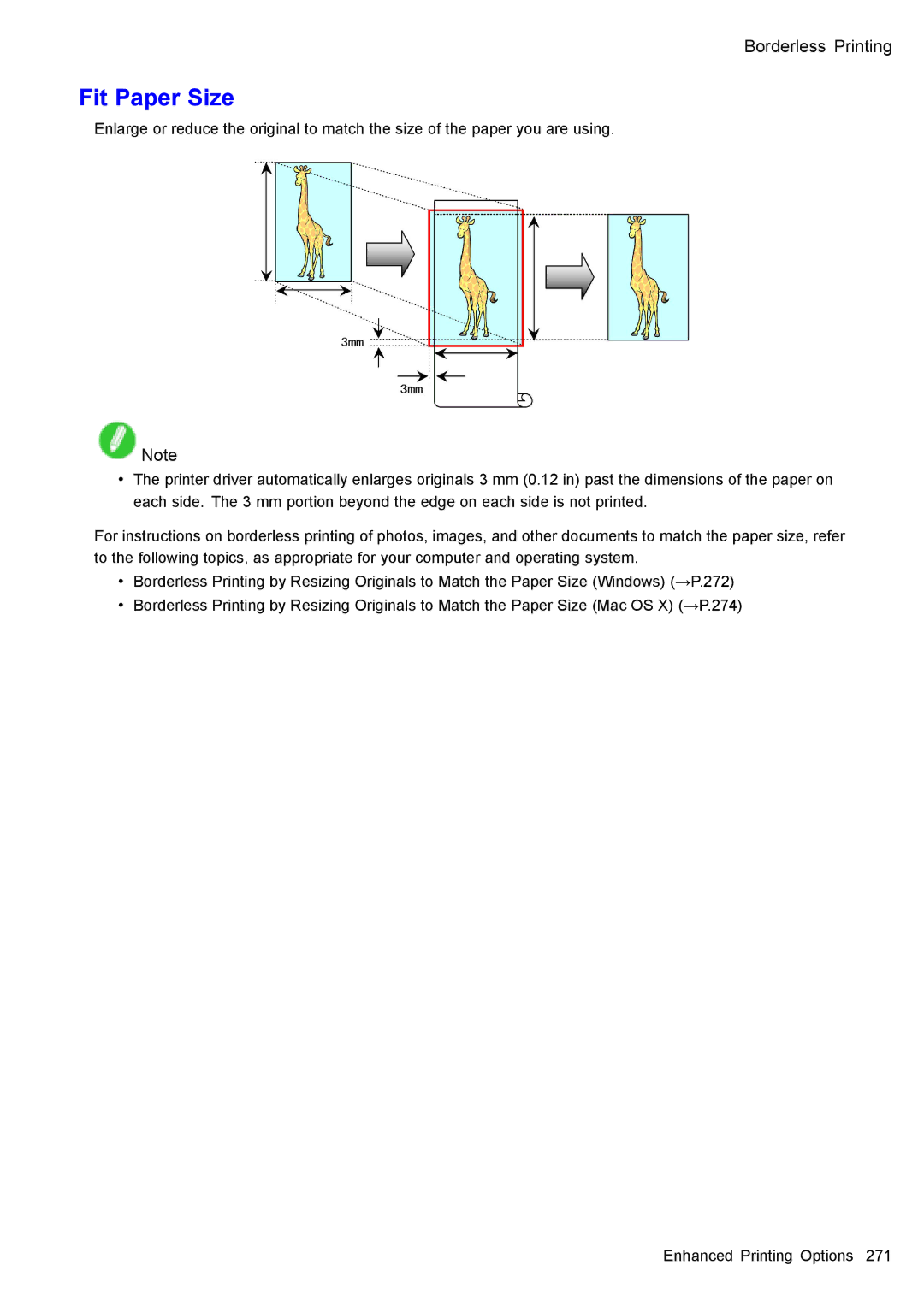 Canon 3175B002 user manual Fit Paper Size 