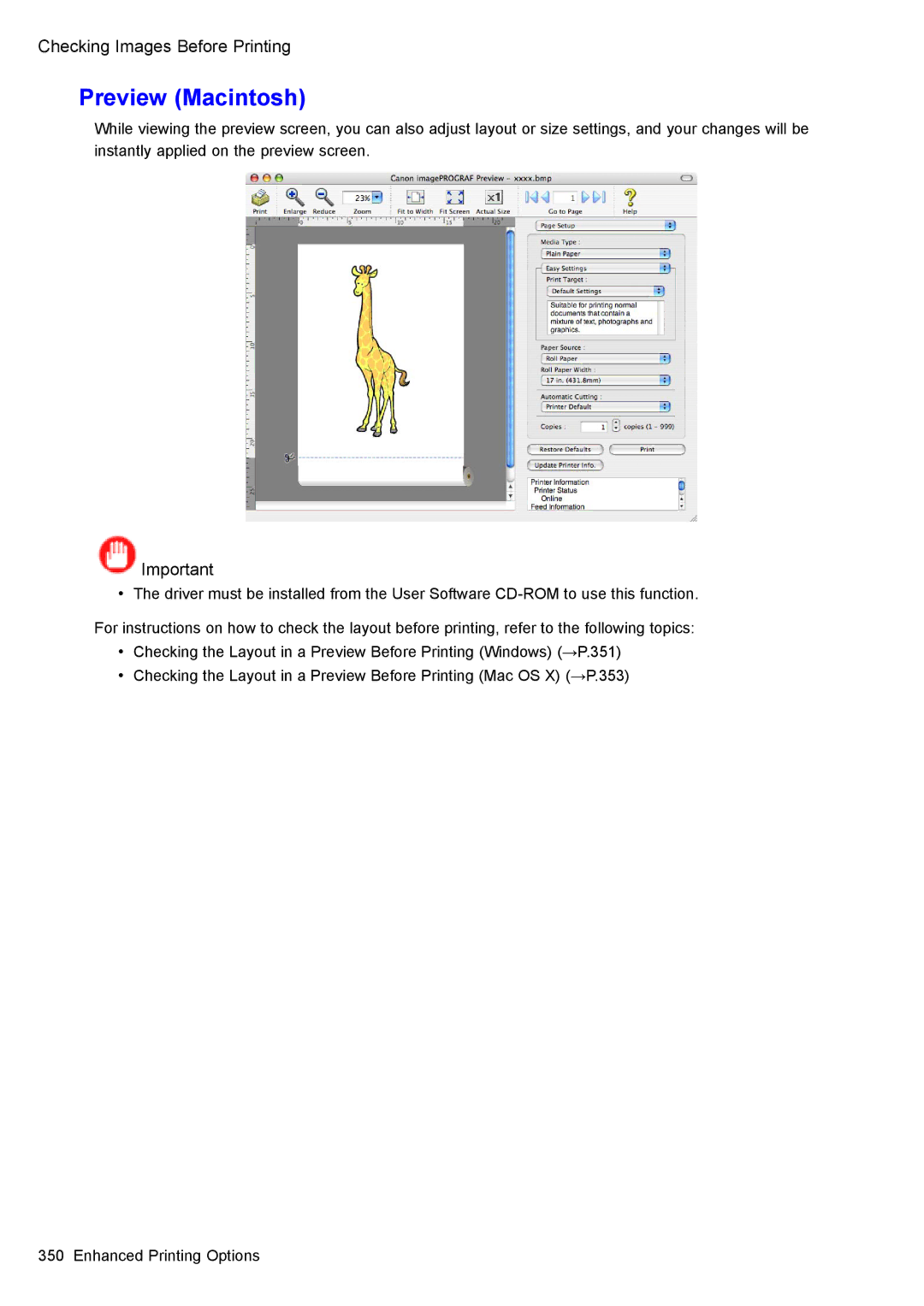 Canon 3175B002 user manual Preview Macintosh 