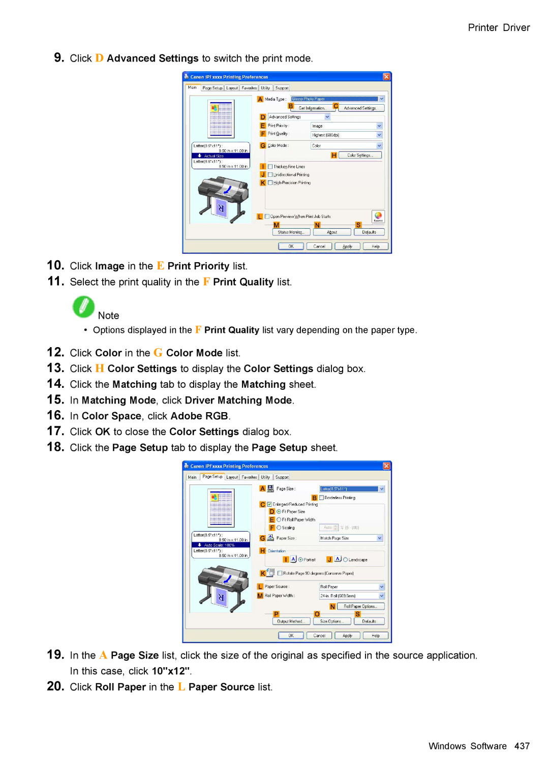 Canon 3175B002 user manual Click Image in the E Print Priority list 