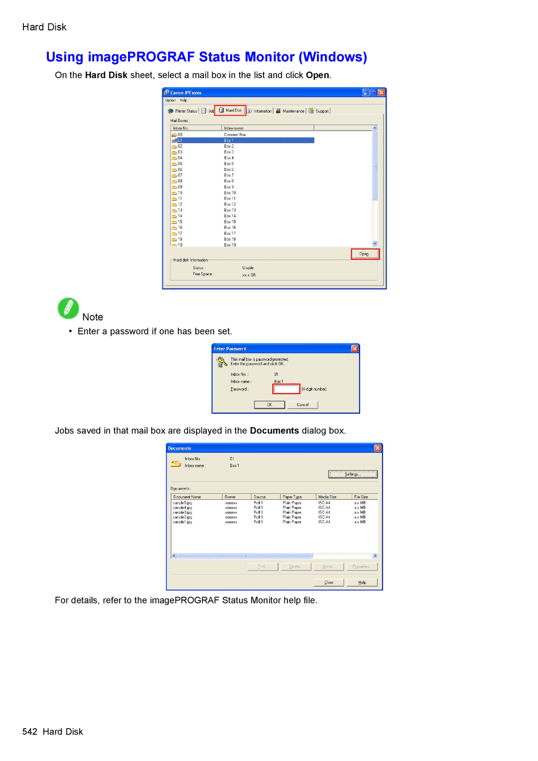 Canon 3175B002 user manual Using imagePROGRAF Status Monitor Windows 