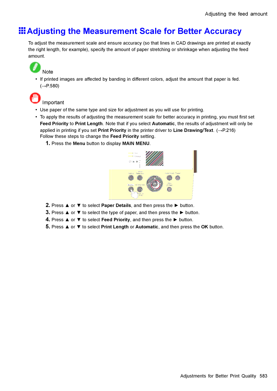 Canon 3175B002 user manual Adjusting the Measurement Scale for Better Accuracy 