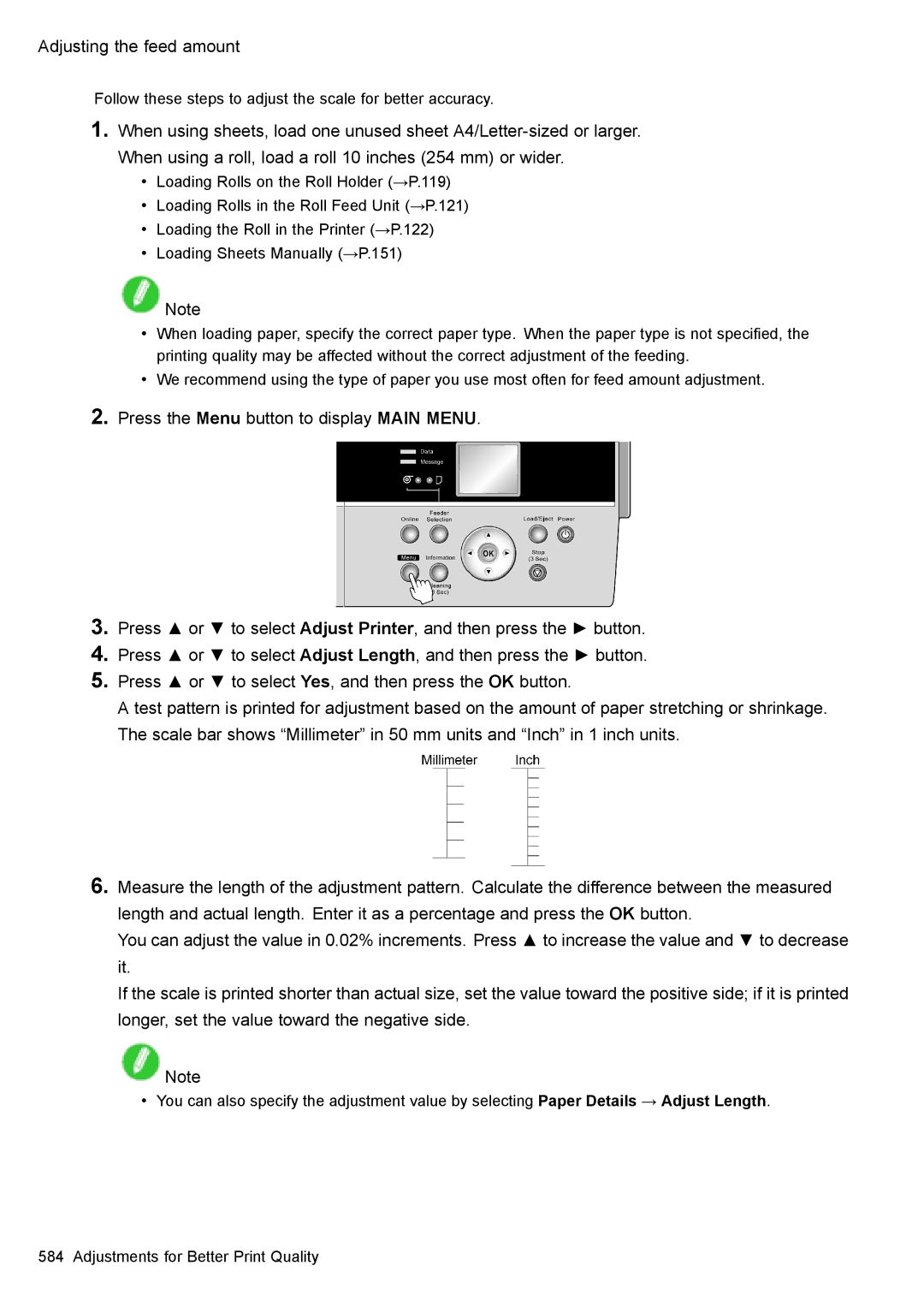 Canon 3175B002 user manual Follow these steps to adjust the scale for better accuracy 