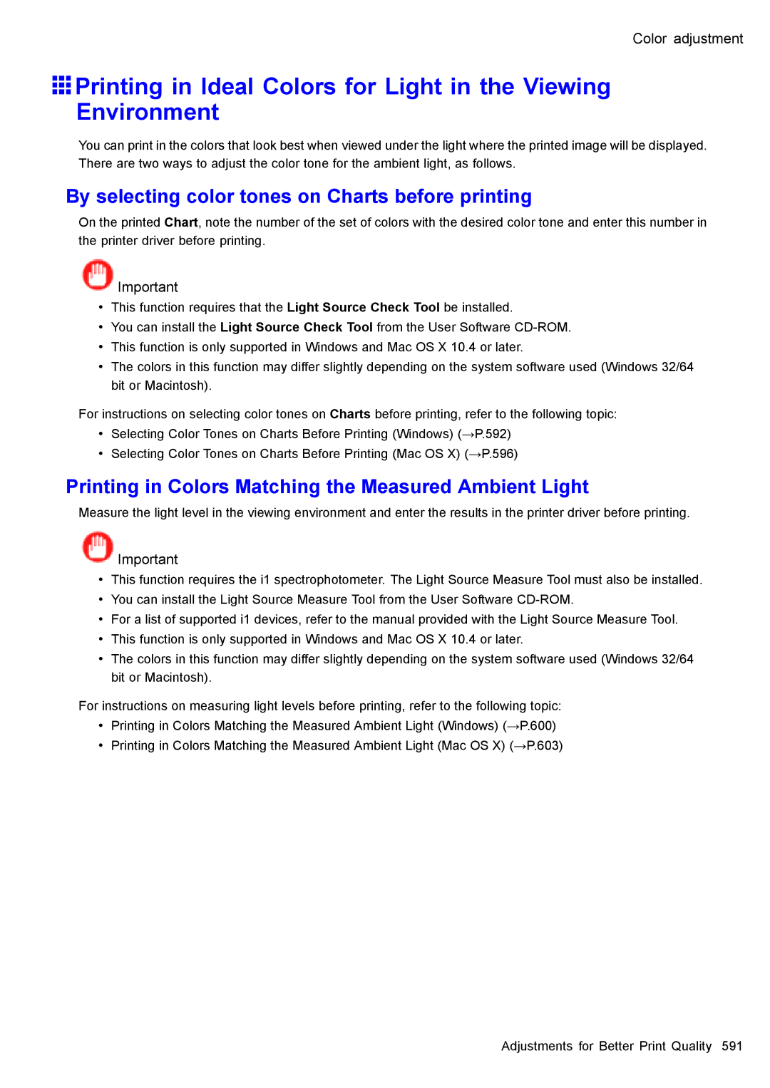 Canon 3175B002 user manual By selecting color tones on Charts before printing 