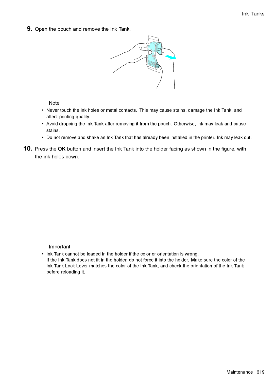 Canon 3175B002 user manual Ink Tanks Open the pouch and remove the Ink Tank 