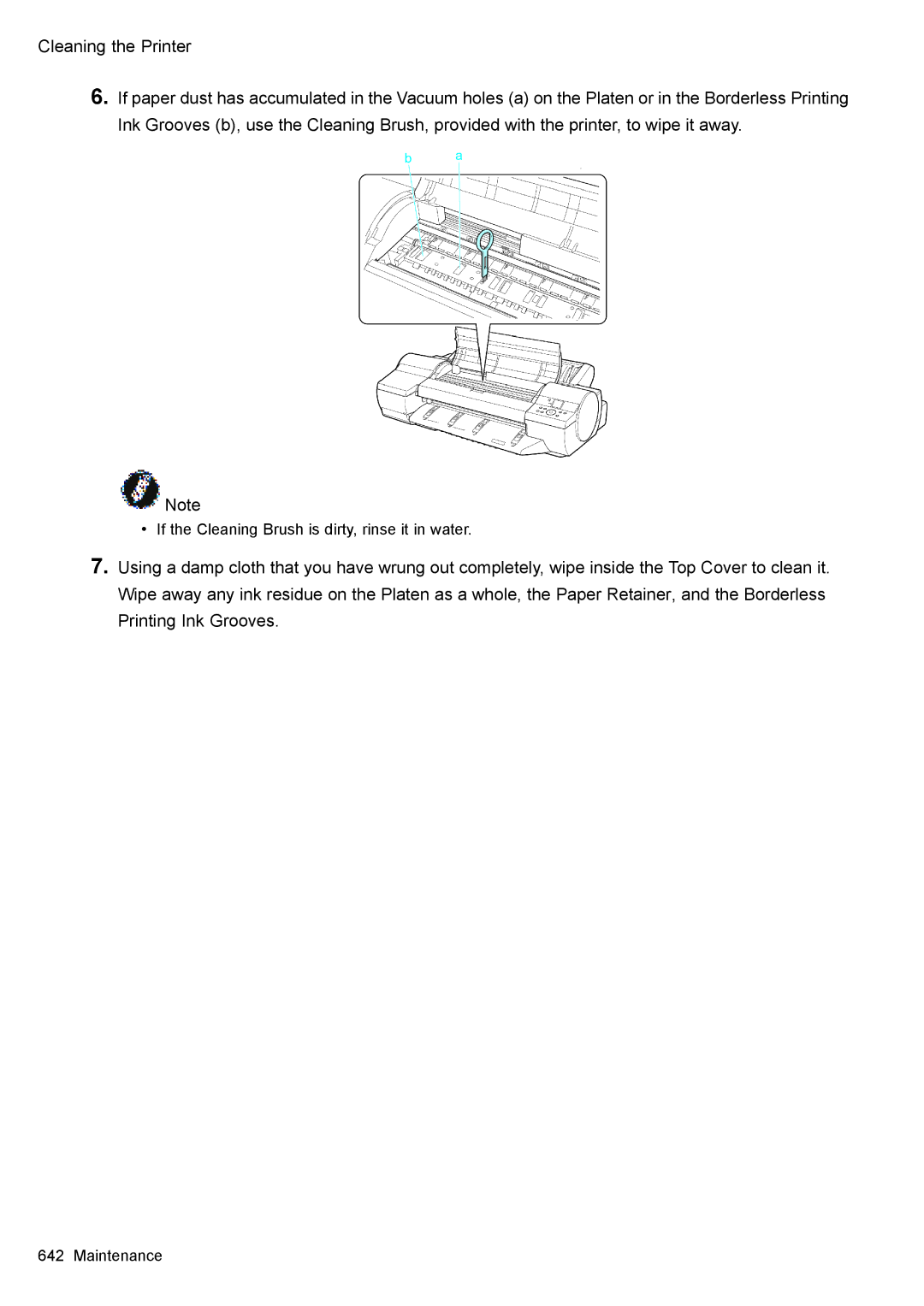 Canon 3175B002 user manual If the Cleaning Brush is dirty, rinse it in water 