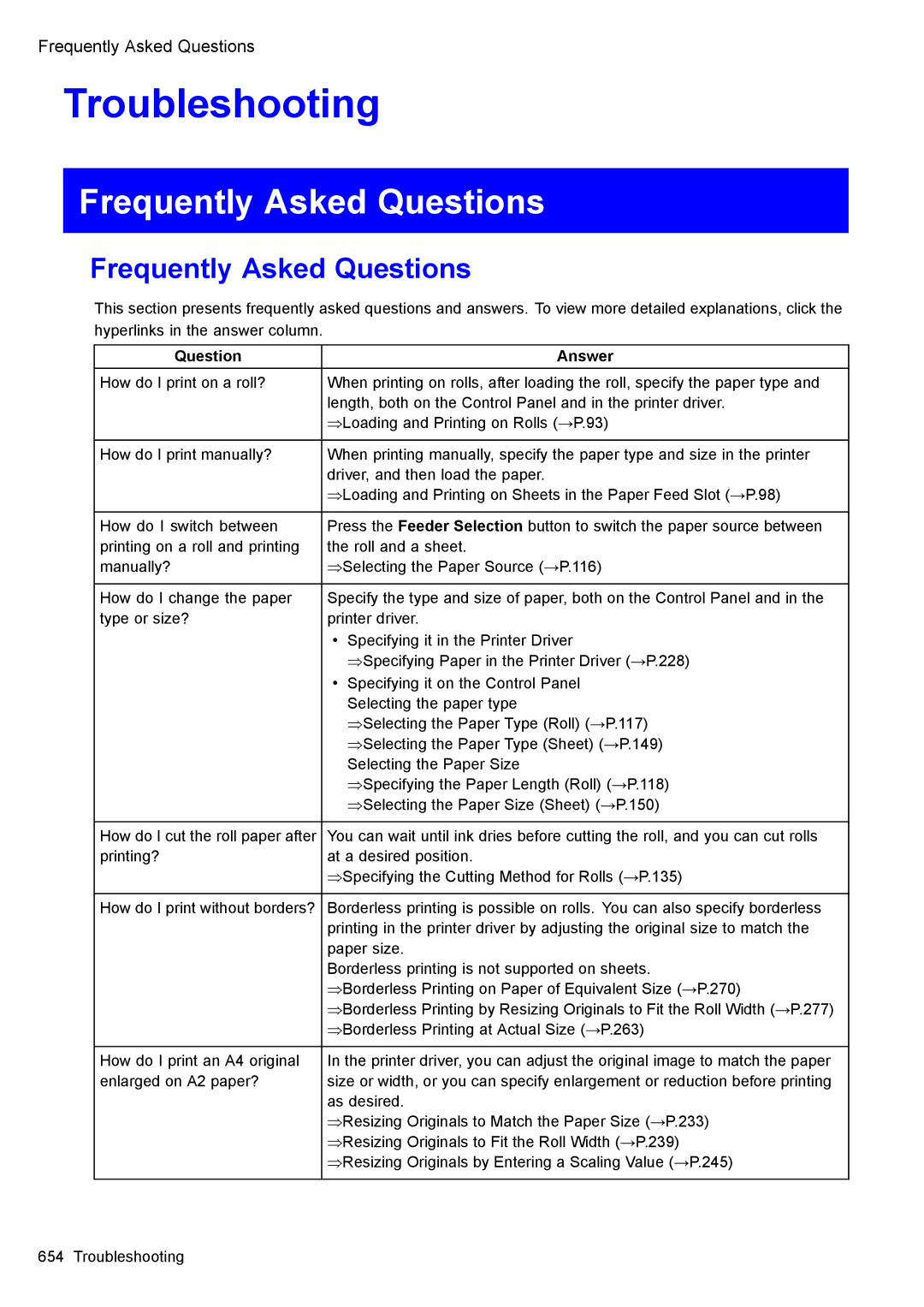 Canon 3175B002 user manual Frequently Asked Questions, Question Answer 