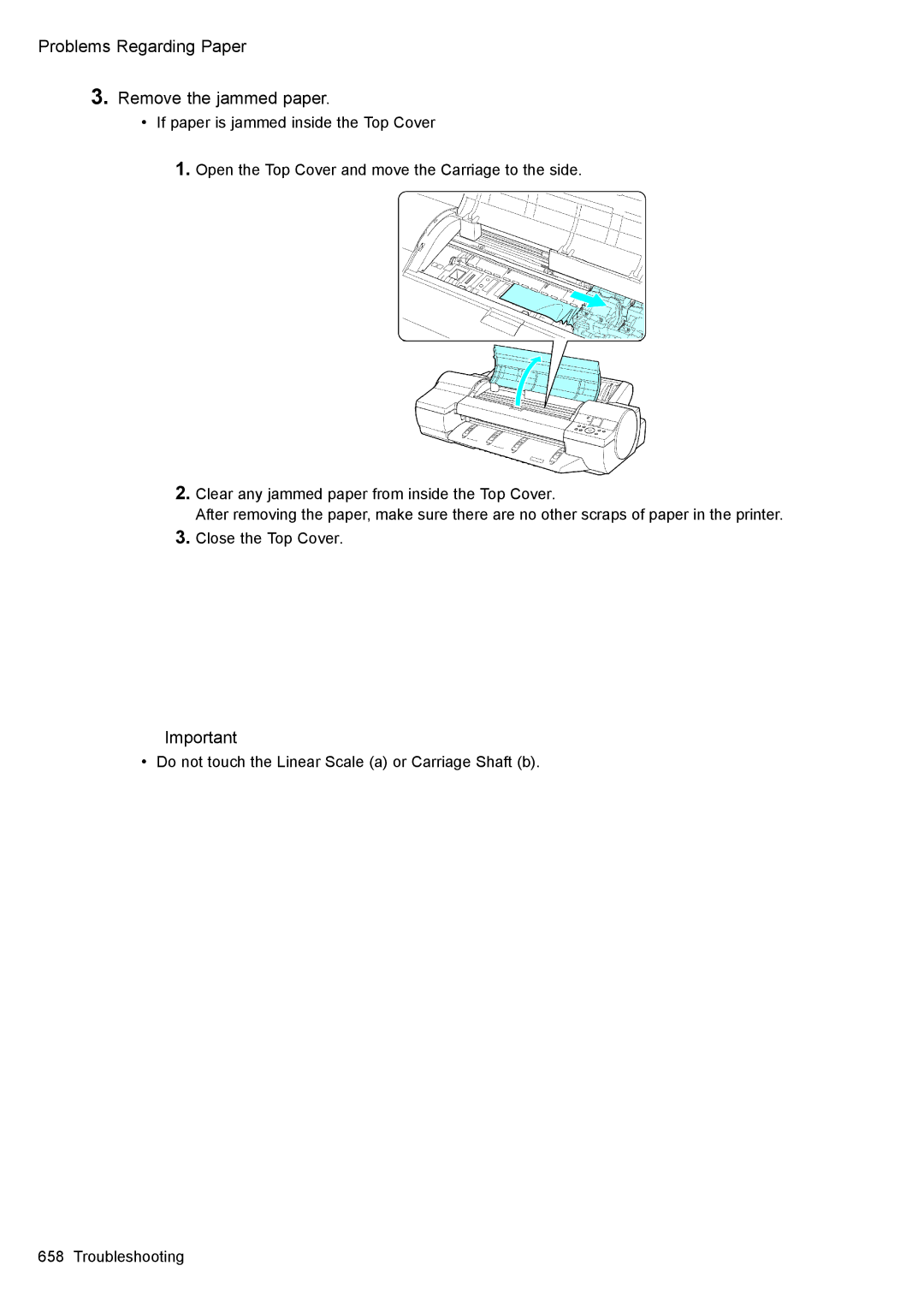 Canon 3175B002 user manual Problems Regarding Paper Remove the jammed paper 