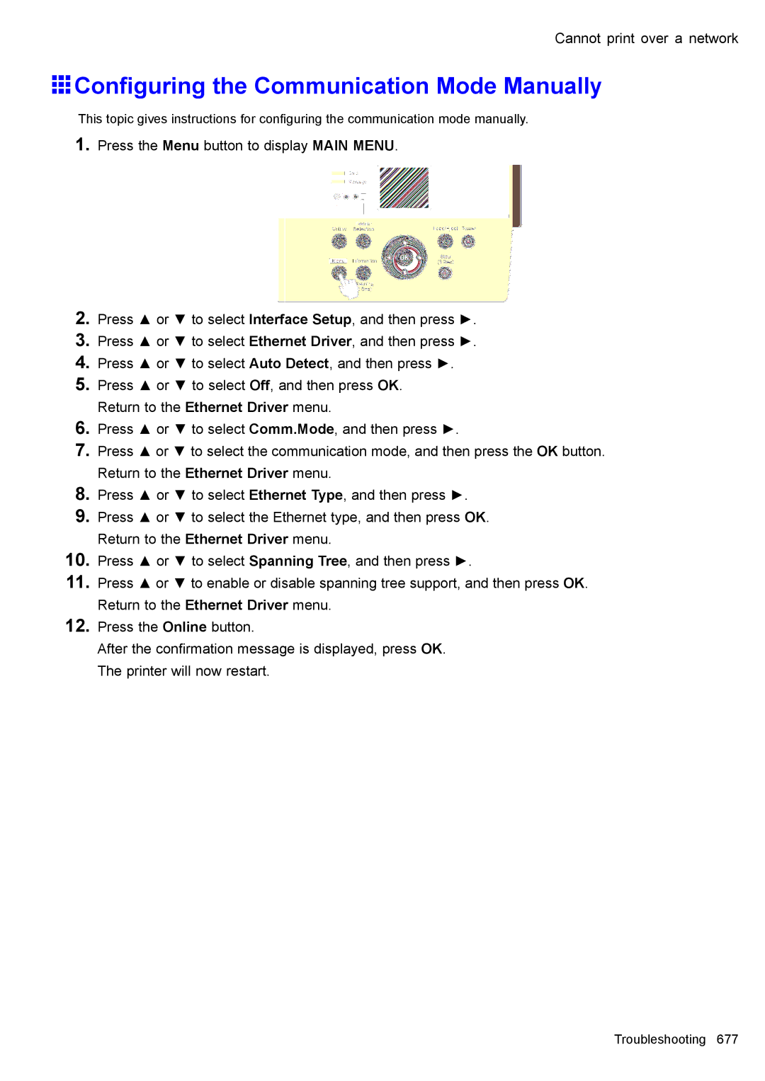 Canon 3175B002 user manual Conguring the Communication Mode Manually 