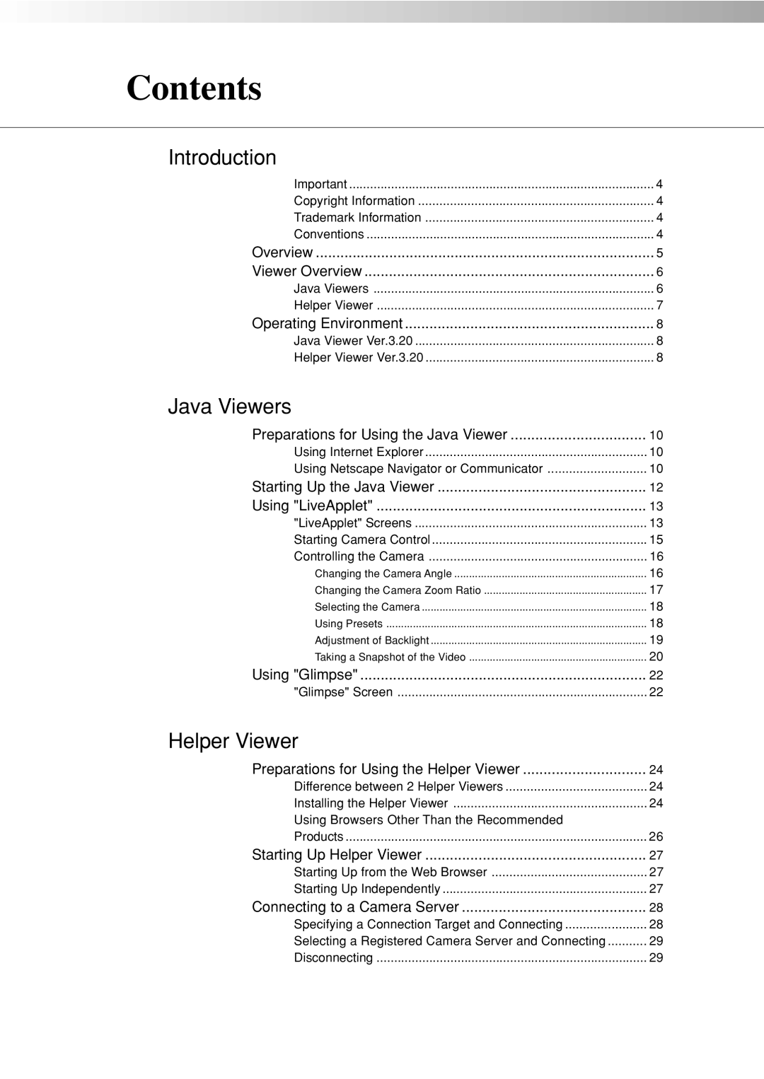 Canon 3.2 user manual Contents 